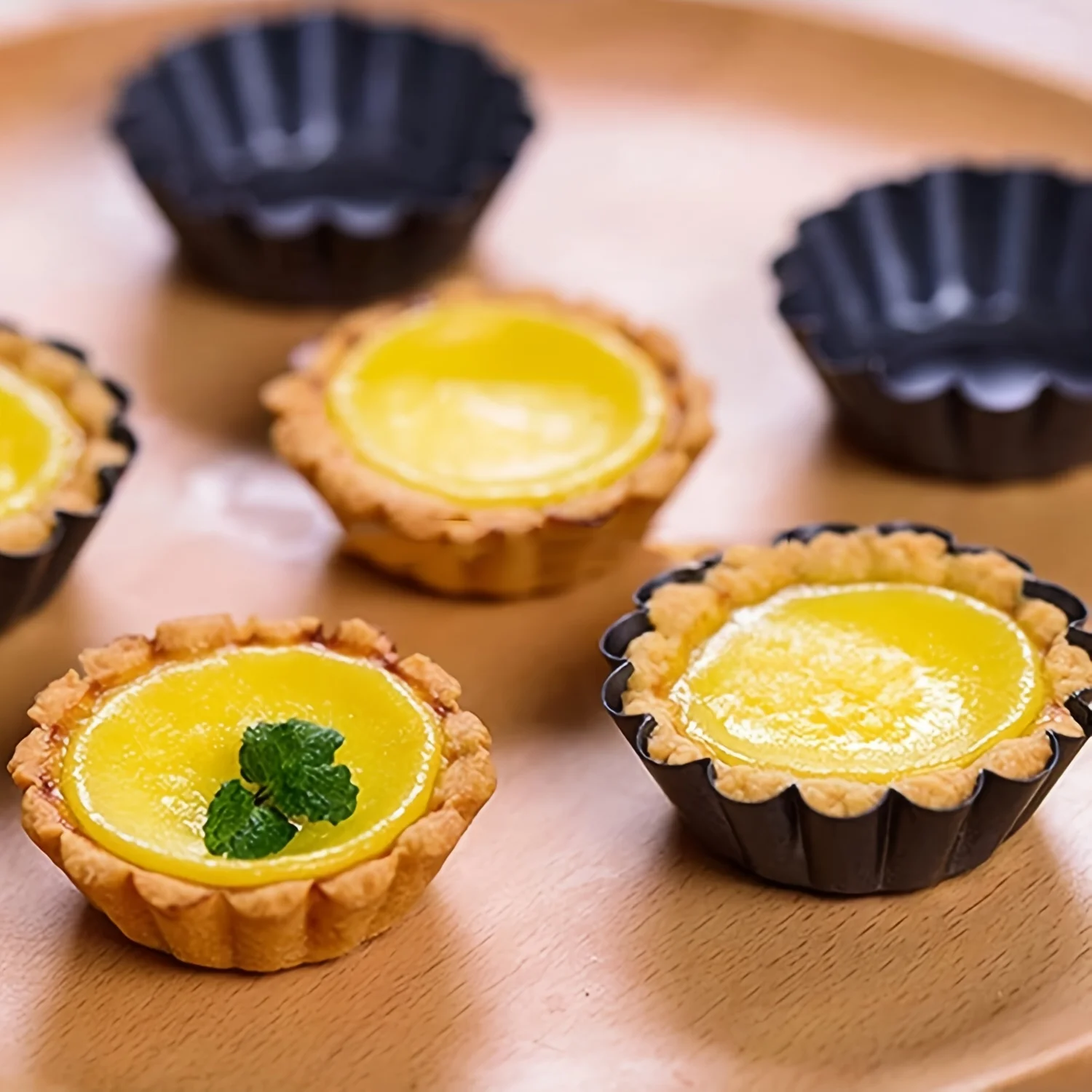 Molde para Pastel de 6/12 Piezas | Moldes para pasteles de acero al carbono antiadherentes para tartas de huevo, pasteles y bizcochos - Forma ovalada, acero inoxidable 304, molde para pasteles y pan