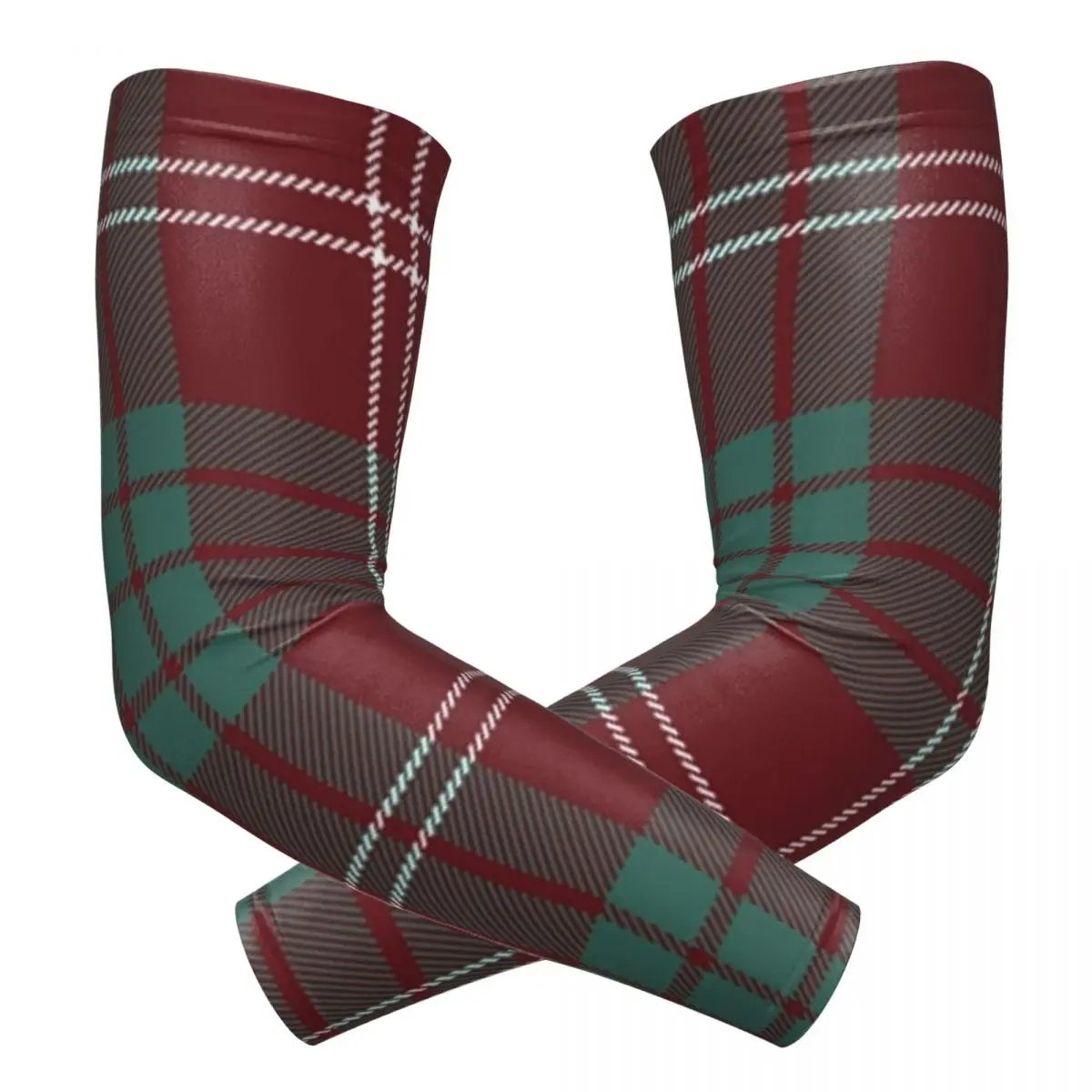 

Clan Crawford Tartan Открытые нарукавники Защитный чехол от солнца и ультрафиолета Летние велосипедные татуировки на рукавах