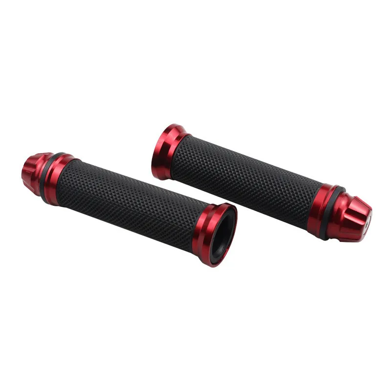 2PCS Universal 22mm 7/8\'\' Handlebar Grips Motorcycle Rubber Gel HandleGrips Dual Sport Bike Atv Scooter Off-road