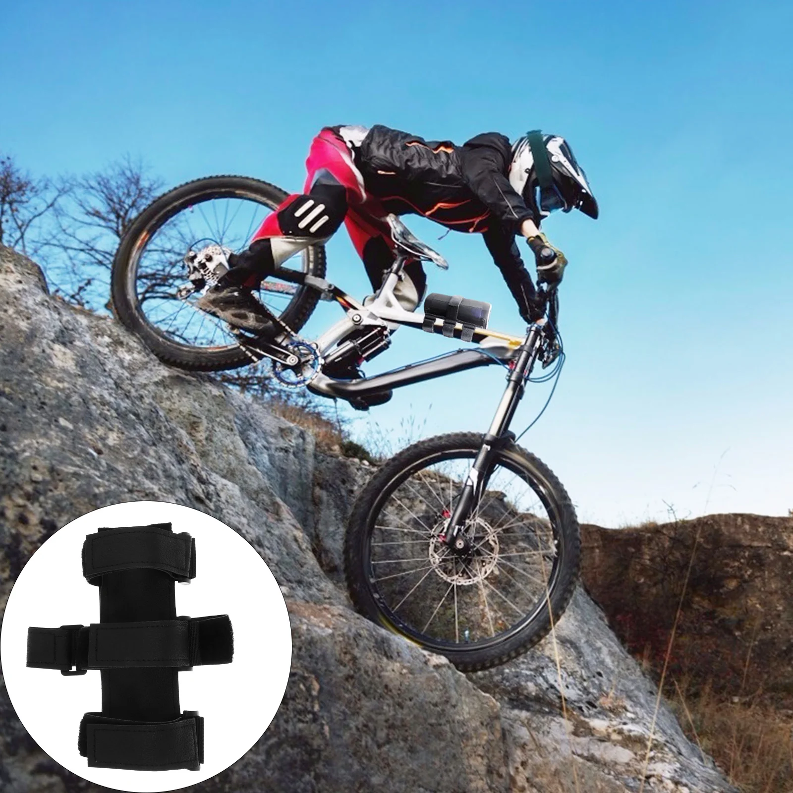 

2pcs Speaker Mount Strap For Bike Durable Nylon Cycling Accessory Wireless Speaker Holder Water Bottle Cage