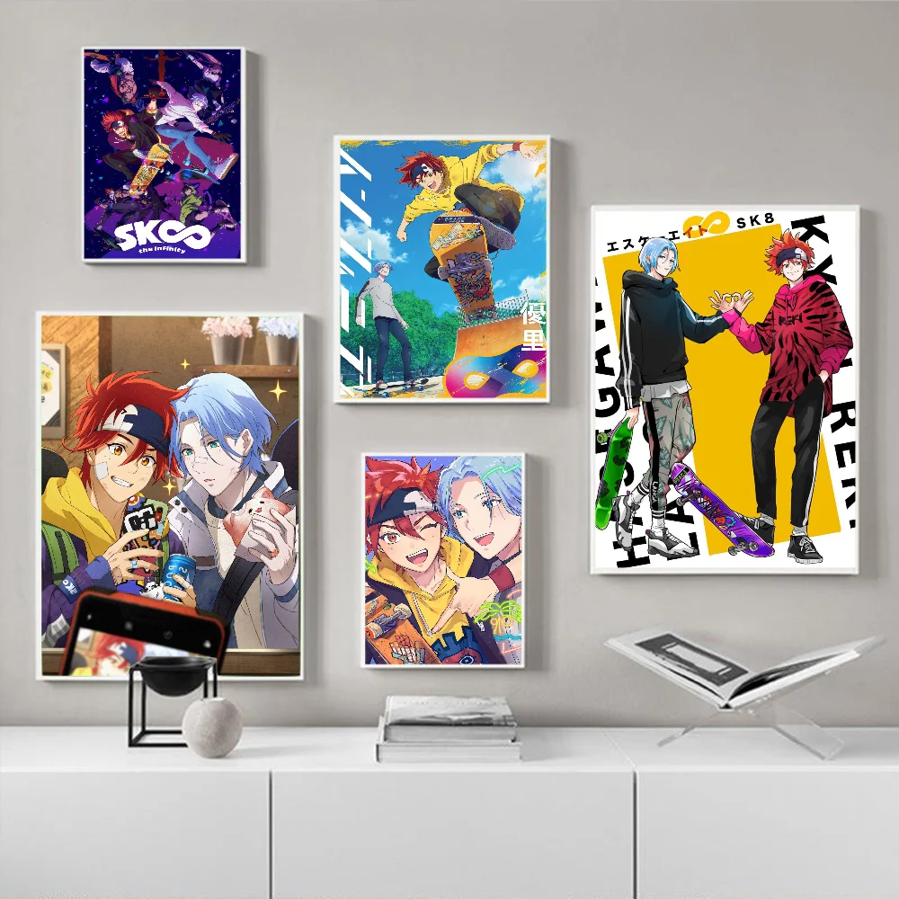 Japanese Anime SK8 The Infinity Classic Vintage Posters Whitepaper Prints Posters Artwork Kawaii Room Decor