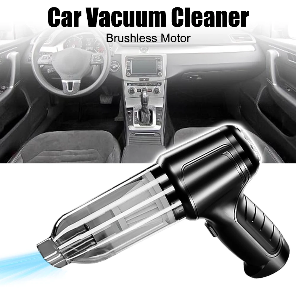 

60W 280L/min Vacuum Cleaner Car Seat Dashboard Air Vent Cleaning Machine Strong Suction Handheld Mini Portable Cordless Cleaner