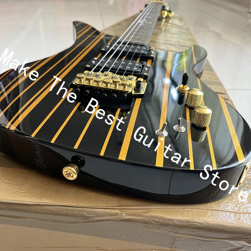 Irregular electric guitar, professional 24 tone fingerboard, quality assurance, fast delivery.