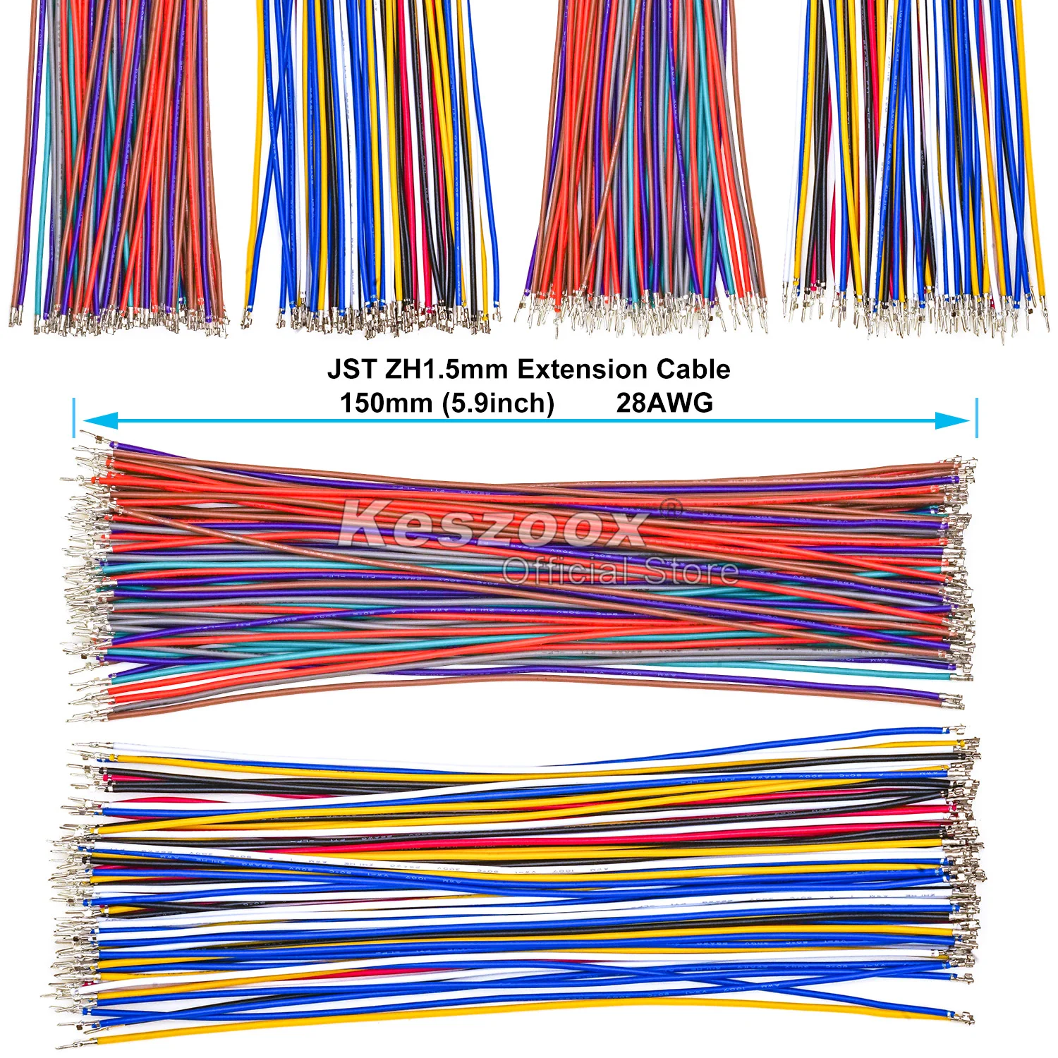 1.5mm Connectors JST ZH 1.5mm ZHR Male Female Connectors Housing with Pre-crimped Cable JST Connector Kit