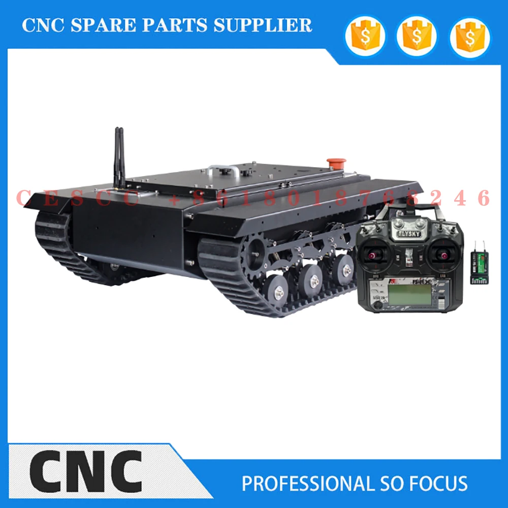 TR500S DC brushless motor rubber track chassis all-terrain off-road industrial robot development platform