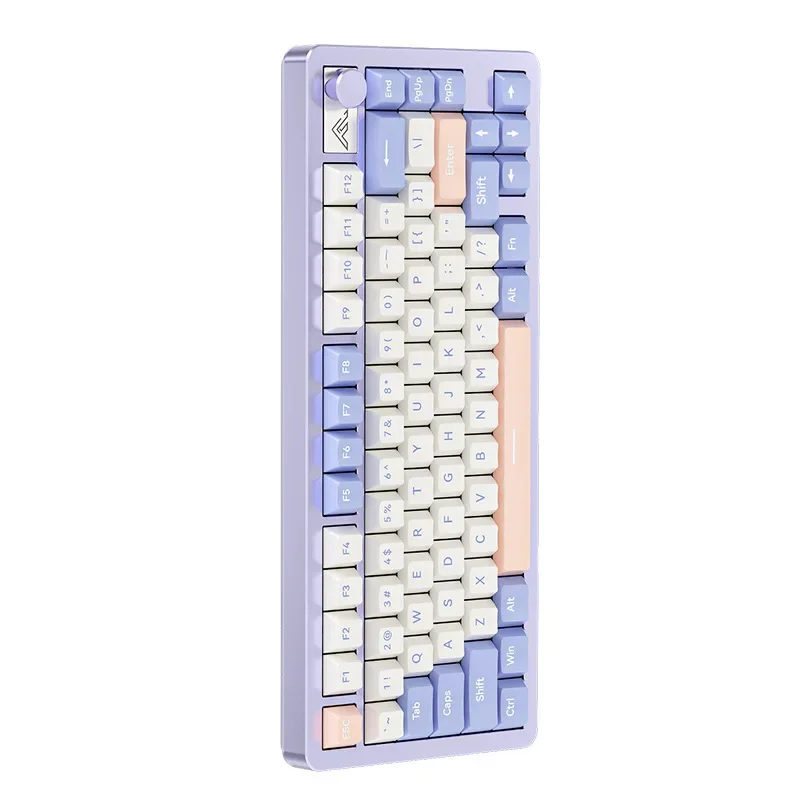 riany75 Keyboard Three-mode Bluetooth Wireless Hot-swapable Metal custom game Aluminum mechanical keyboard