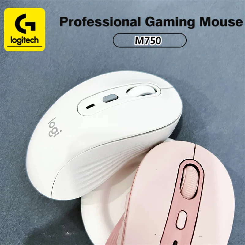 

Logitech M750 M650L mouse: Ergonomic design, Bluetooth connectivity, silent buttons, and easier multi-device collaboration.