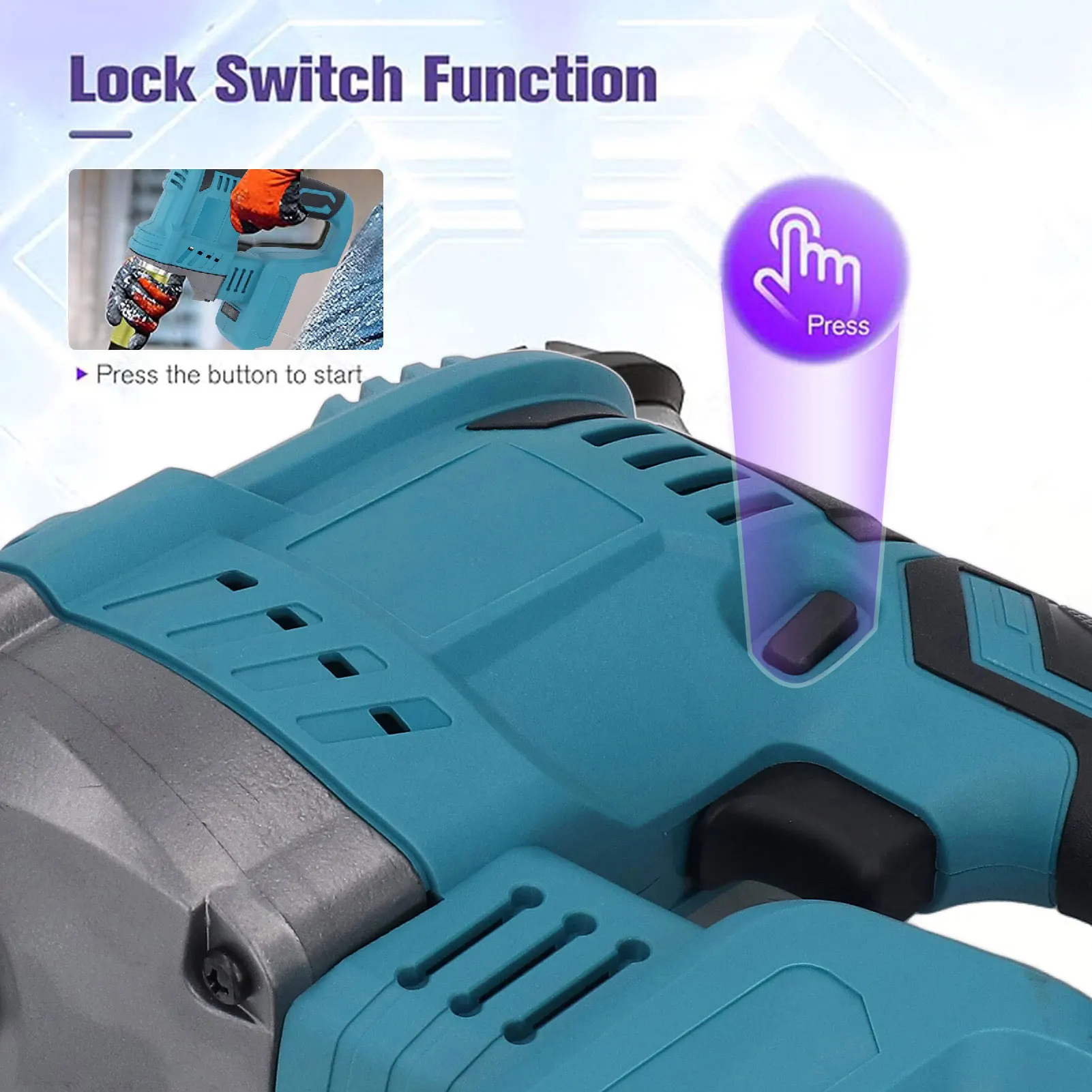 Electric Concrete Vibrator 18V Battery Powered Copper Motor 600W Electric Concrete Vibrating Tool Versatile for Bubble Removal