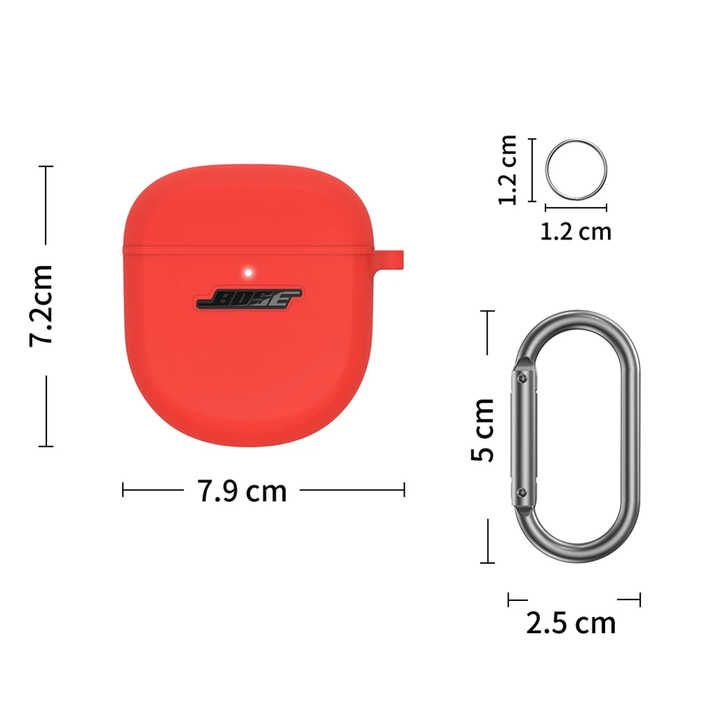 غطاء من السيليكون ل Bose QuietComfort سماعات الأذن II بلوتوث حقيبة سماعة الاذن غطاء سماعة حامي ل Bose QuietComfort سماعات الأذن II