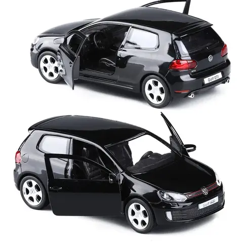 1:36 VW Golf 6 Diecast-bilmodell Volkswagen i skalenlig Golf Gti miniatyrlegering leksaksmodeller med dragkrok för barnpresenter 8 best sales VW Polo GTI-leksak - №8