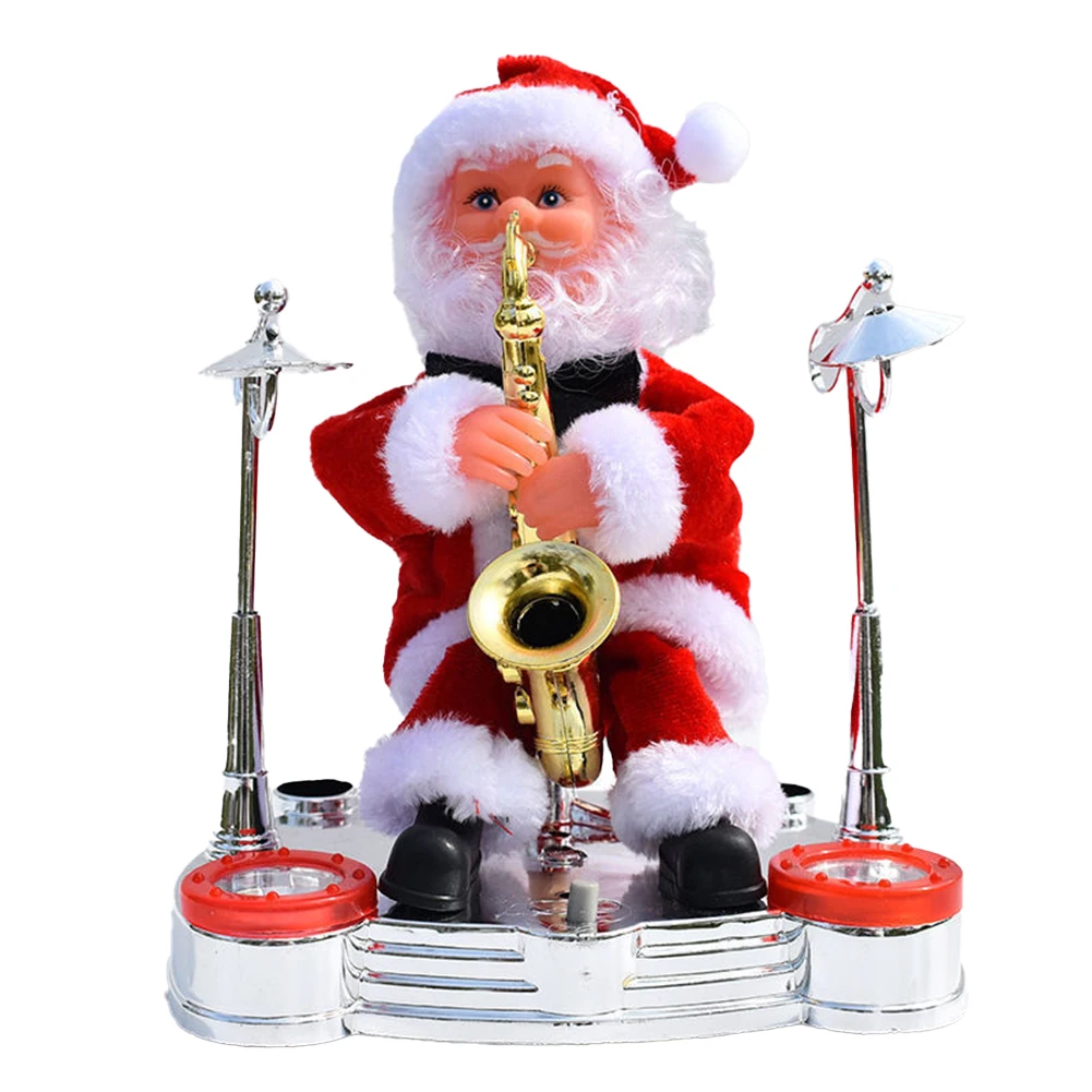 For Christmas Decor Holiday Electric Toy Electric Santa Claus Holiday Celebration Sings Christmas Songs Touch Responsive