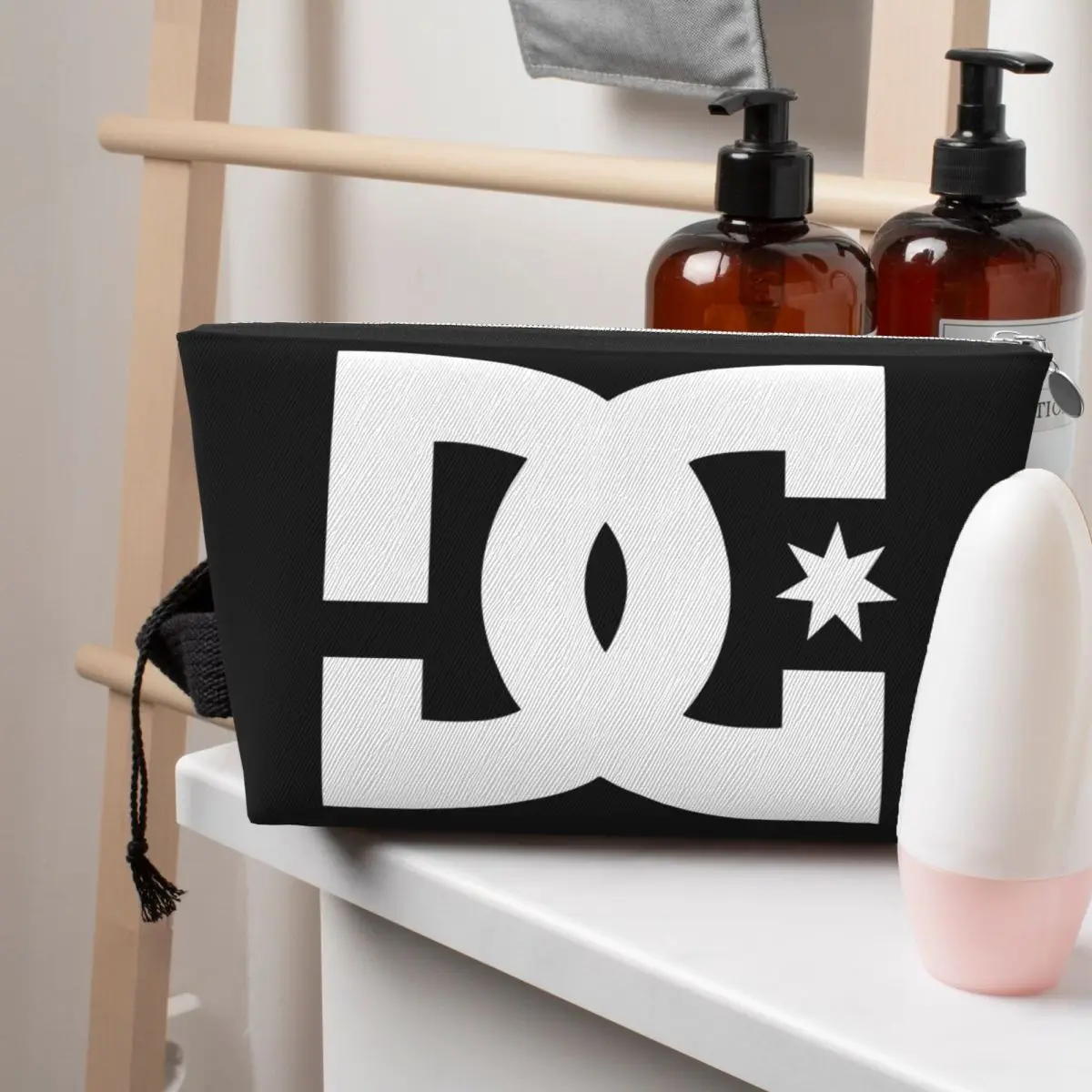 

DC Shoe Co Women Cosmetic Bag Travel Makeup Organizer Pouch Toiletry Storage Dopp Kit Case