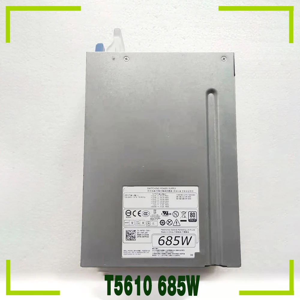  For DELL T5610 685W Server Power Supply WPVG2 0WPVG2 F685EF-00 