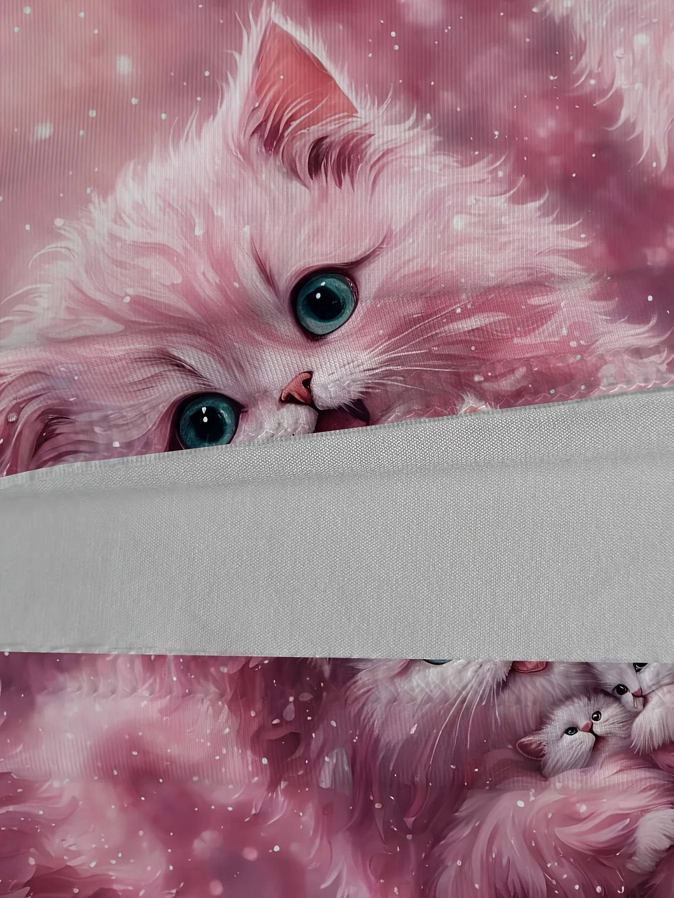 女性用医療ユニフォーム 3D花柄＆猫プリント Vネックスクラブトップ - ピンク半袖ナースユニフォーム ポケット付き手術着