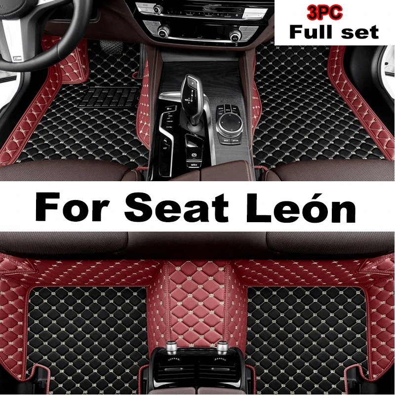 Car Floor Mat For Seat León 5F 2013~2019 Waterproof Tapete Automotivo Para Carro Car Mats Set Alfombra Para Auto Car Accessories