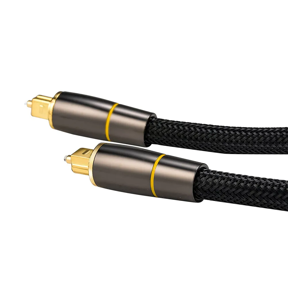 Optical Audio Cable 1 Meter Gold Plated Male to Male Fiber Digital Audio Cable for TV Sound Bar Game Console High
