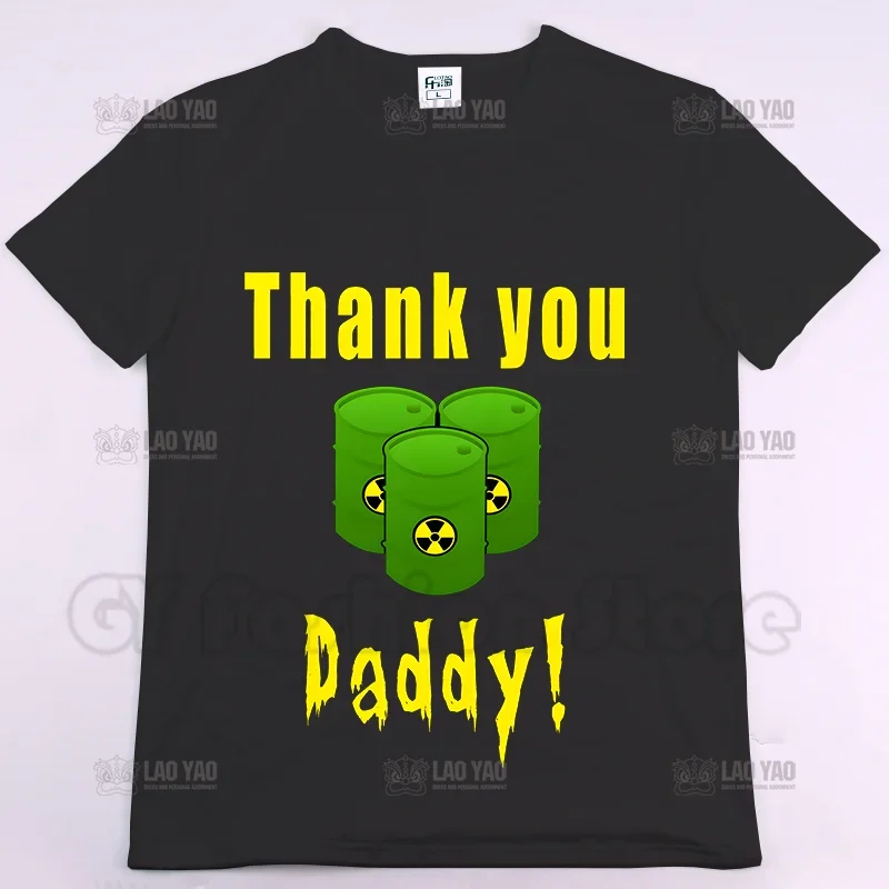 Thank You Daddy Graphic  Shirts SAVE HE EARH Stop Pollution Environmental Protection Oversized  Shirt Harajuku