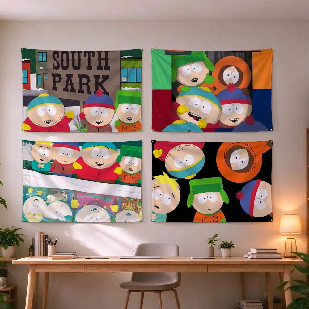 South Park Iconic Animated Series  Flag Suitable For Party Club Outdoor Interior Wall Decoration Banner Fans Gift
