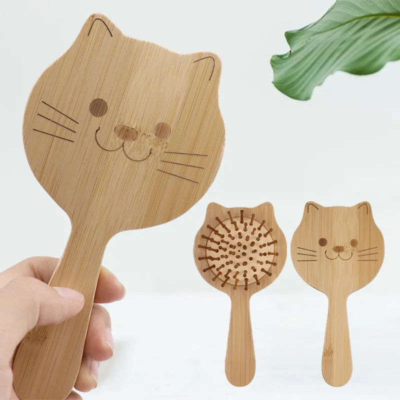 Hair Brush Air Cushion Massage Comb Cute Wooden Combs for Children Cepillo Para Cabello Hair Styling Tool Расческа Для Волос