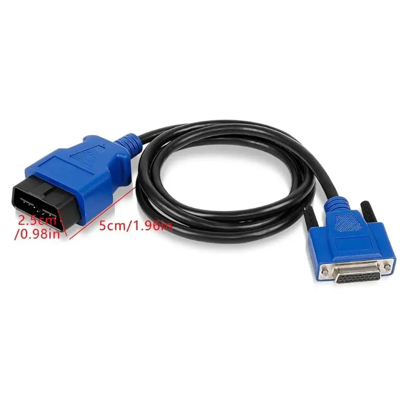 02de 493113 بلاستيك OBD2 محول الحبل التشخيصي 16 دبوس التصميم نقل البيانات السريعة لصيانة السيارات المهنية