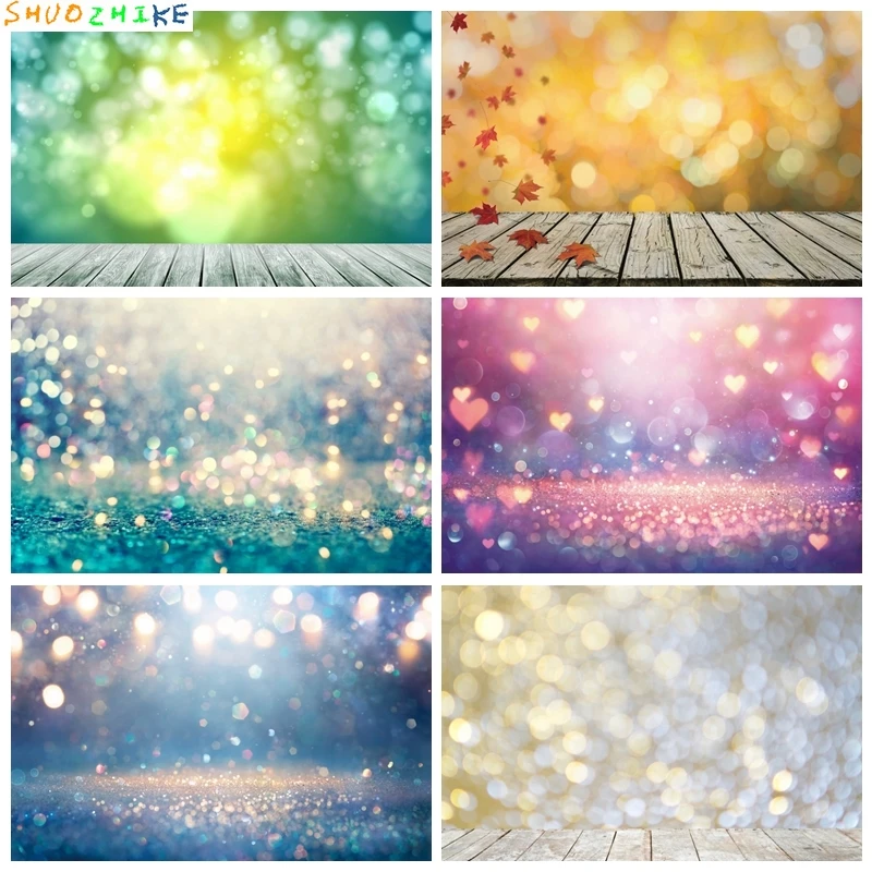 

Dreamy Glitter Spots Backdrop Photography Gold Shiny Light Wedding Baby Shower Birthday Party Decor Background Photo Studio Prop