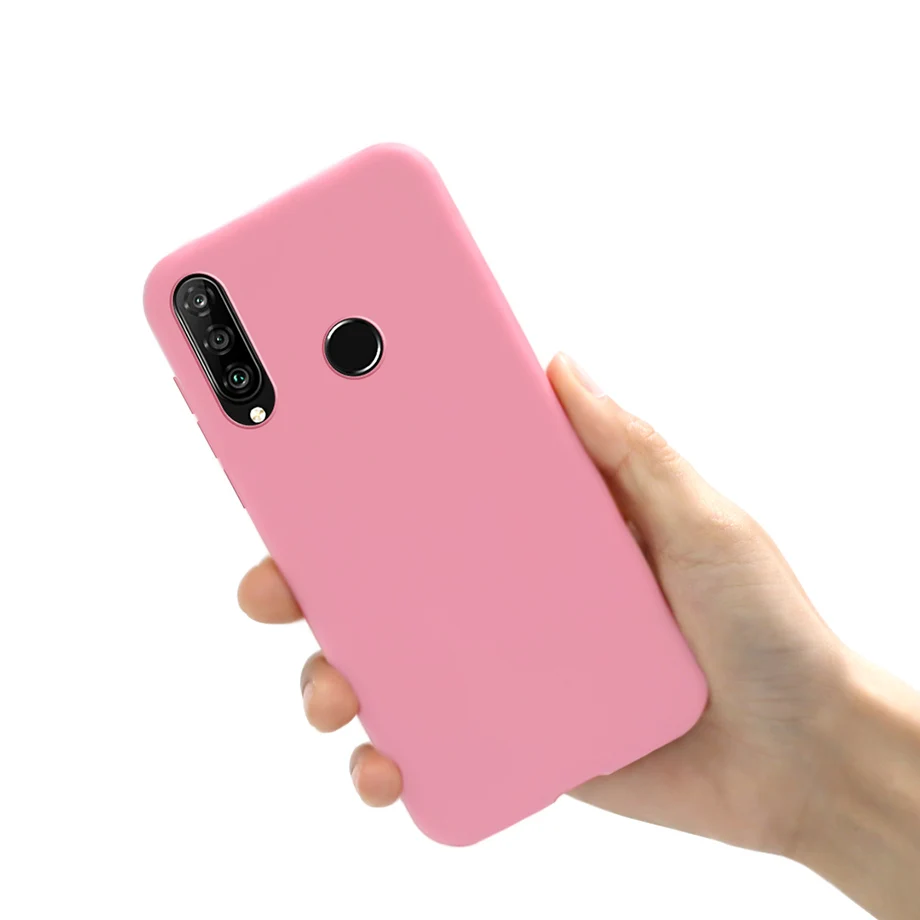 Plain Slim Soft TPU Case for Huawei P30 Lite