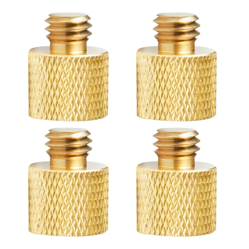 4 قطعة 1/4 بوصة أنثى إلى 3/8 ذكر تحويل المسمار محول الموضوع كاميرا المسمار محول تركيب لكاميرا DSLR حامل ثلاثي القوائم (