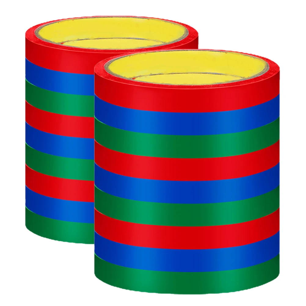 

24 Rolls Sealer Tape for Stainless Packaging Tying Tapes Refills Red Green Blue 8 Each High Adhesive Packing