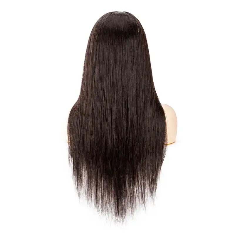 Perruque Full Lace Wig naturelle lisse 10 "-26", cheveux longs, densité 150%, avec naissance des cheveux naturelle, pour femmes