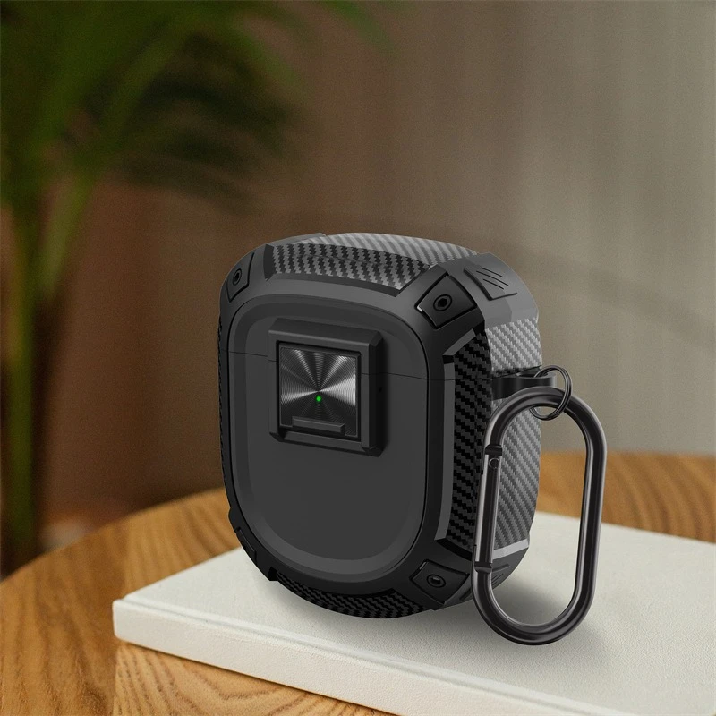 

Anti - Scratch Case with Lock Clasp and Carabiner For BOSE QuietComfort Earbuds Ⅱ/Ultra