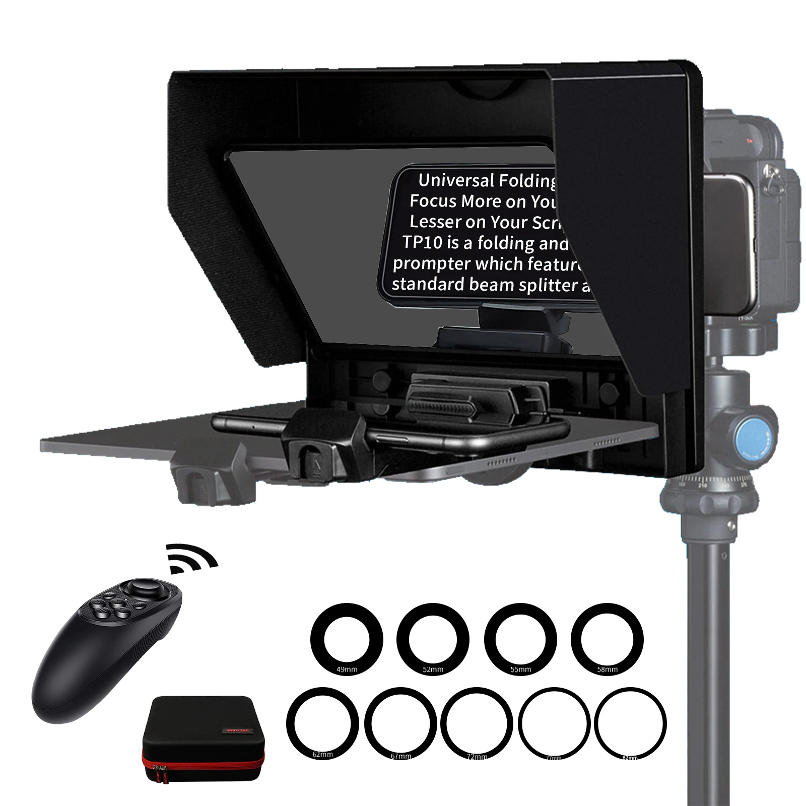 Andycine T11 11 "الهاتف الذكي/DSLR مع جهاز التحكم عن بعد والتطبيق وحقيبة حمل