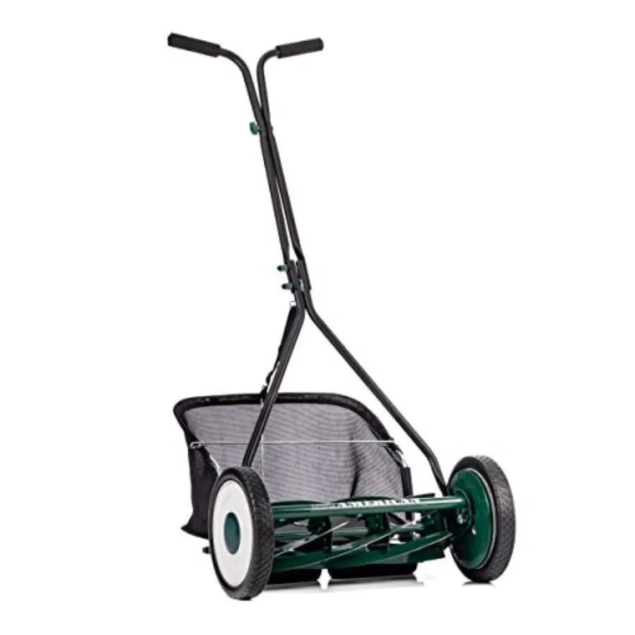 

1725-16GC 16-inch 7-Blade Reel Mower with Grass Catcher Specialty Grass Mower Green