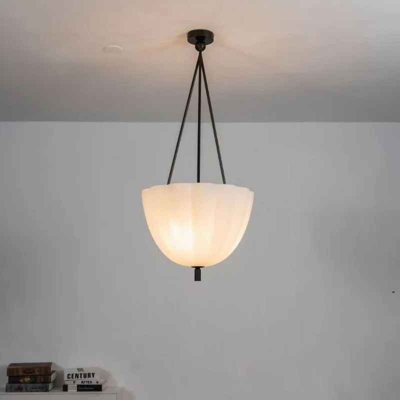 Modern Designer Living Room Glass Moon Chandelier Atmospheric Dining Room Nordic Study Decoration Atmospheric Lighting Fixtures
