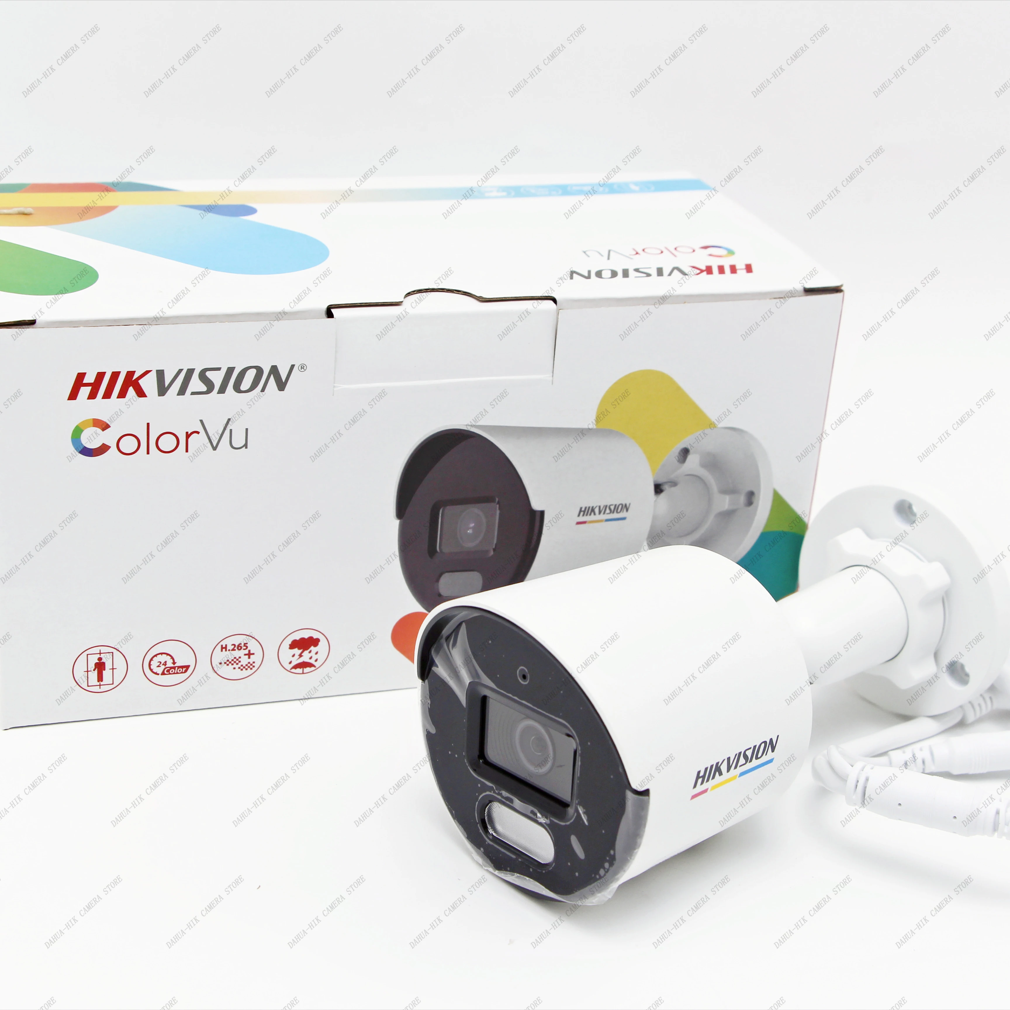 Imagem -06 - Hikvision-original Inglês Câmera de Rede Ds2cd1047g2-luf 4mp Colorvu Microfone Embutido md 2.0 Bala Fixa