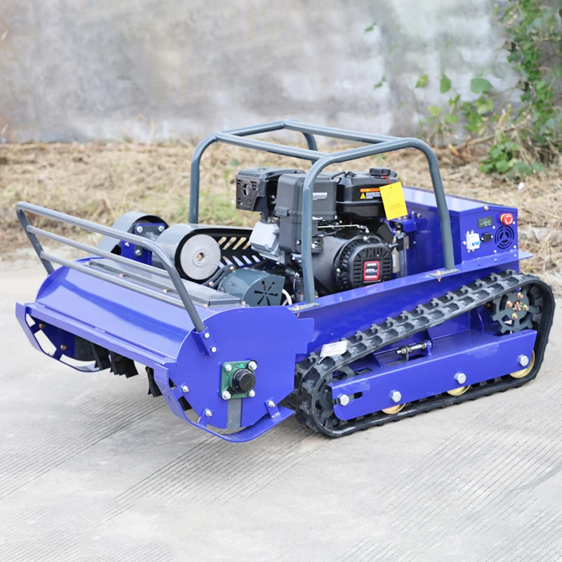 تخصيص روبوت الزاحف التحكم عن بعد جزازة العشب مع شهادة CE EPA 800 مللي متر جزازة الكتف مصنع رخيصة أداة قطع العشب #5