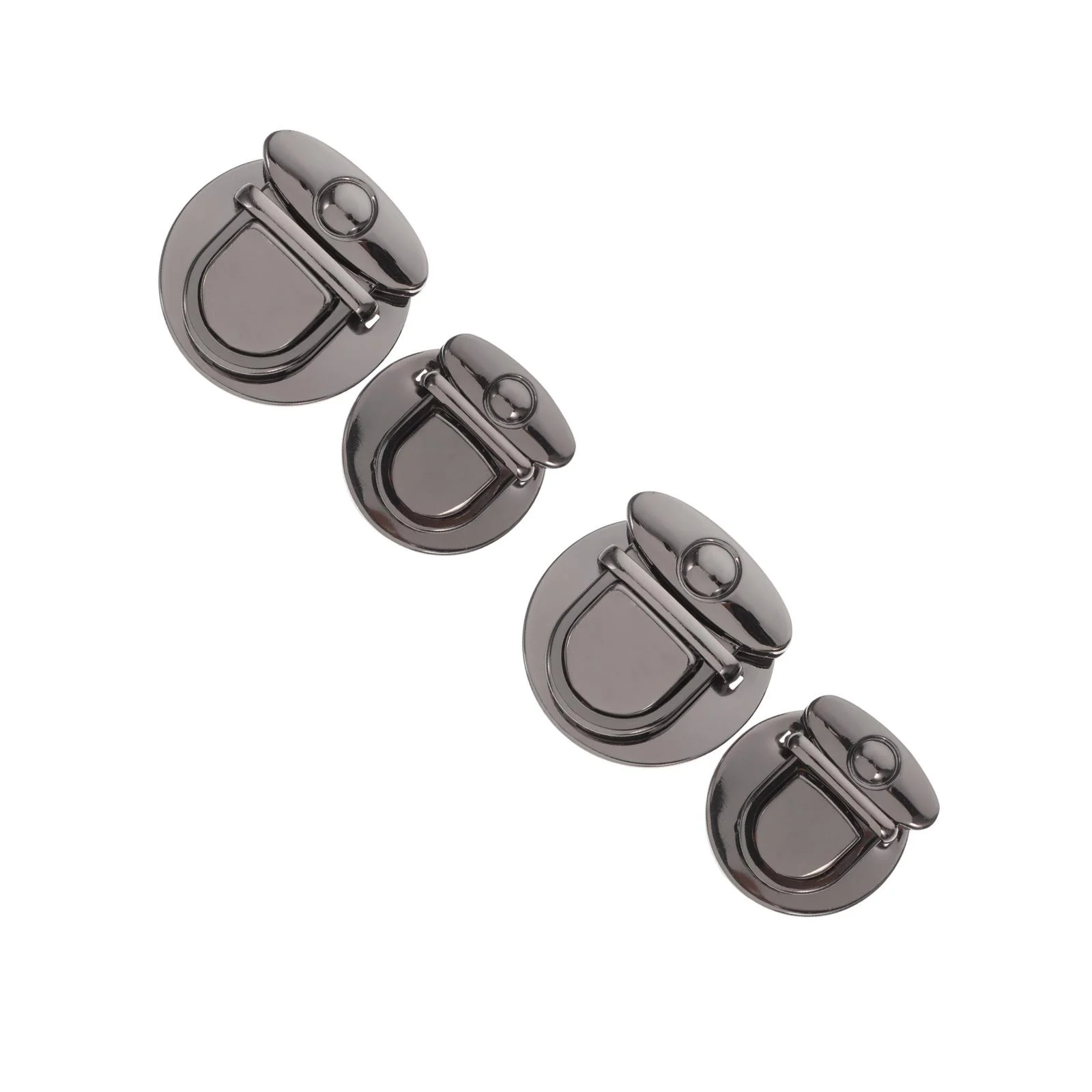 

4 pcs Tuck Lock Clasp Purse Thumb Locks Handbag Twist Locks Metal Clasp Buckles Locks Fasteners for DIY Bag Making Purse Handba