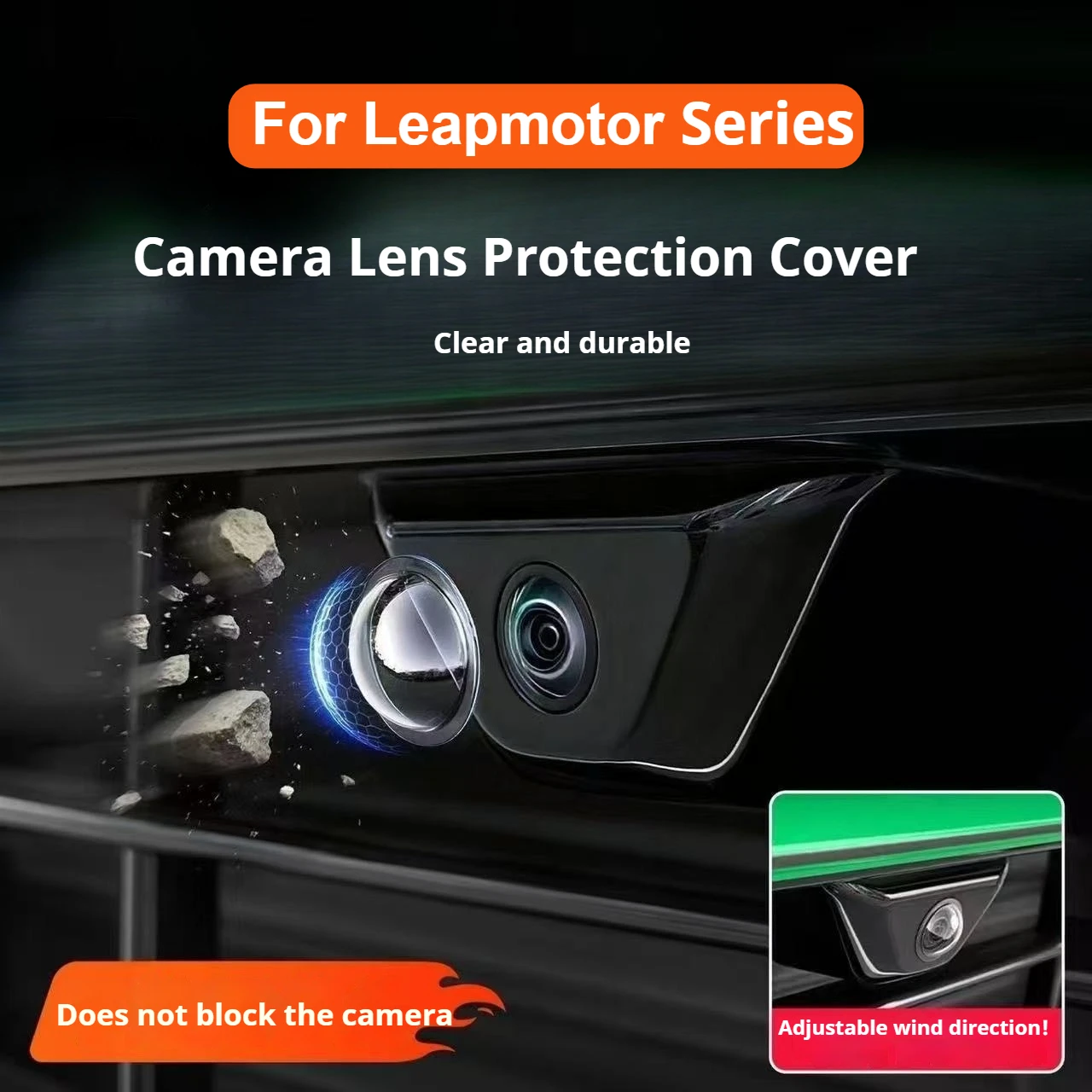 For Leapmotor T03 C01 C11 C10 C16 B10 B01 S01 Lafa5 Car Front Camera Protection Cover 360° Panoramic Camera Lens Protective Film