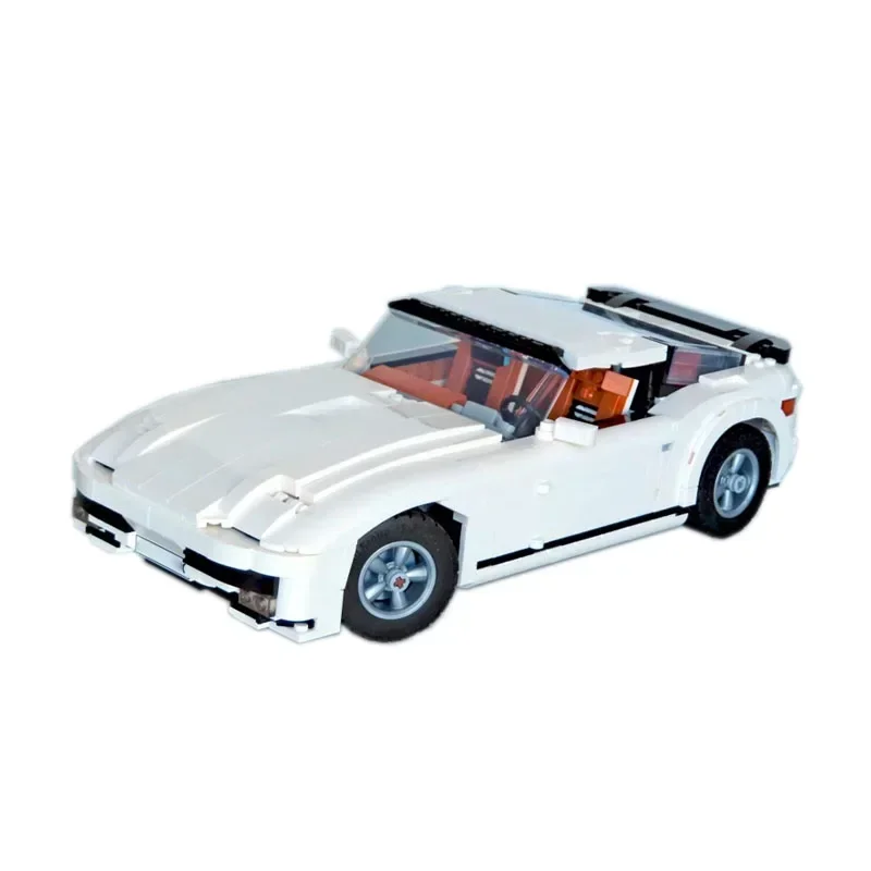 MOC-75050 White Classic Vintage SportCoupe Assembly Splicing Building Block Model1084 PartsBuilding Block Kids Birthday Toy Gift