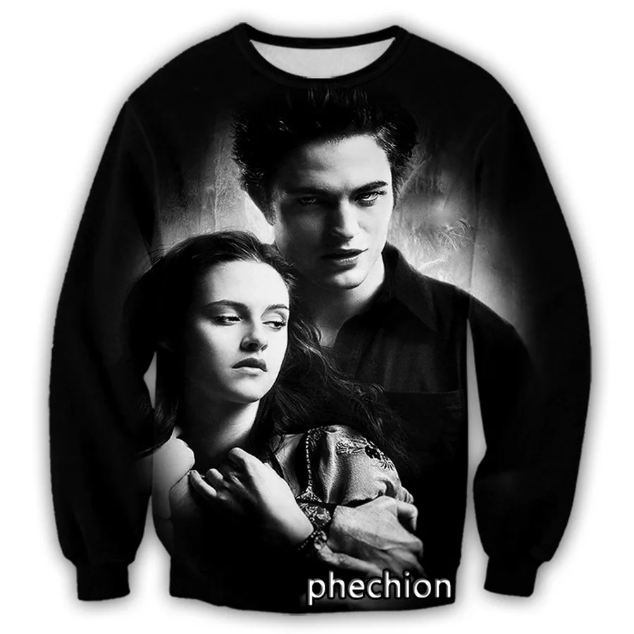 phechion New Fashion Men/Women The Twilight Saga 3D Printed Long Sleeve Sweatshirts Casual Sport Streetwear Clothing Tops S67