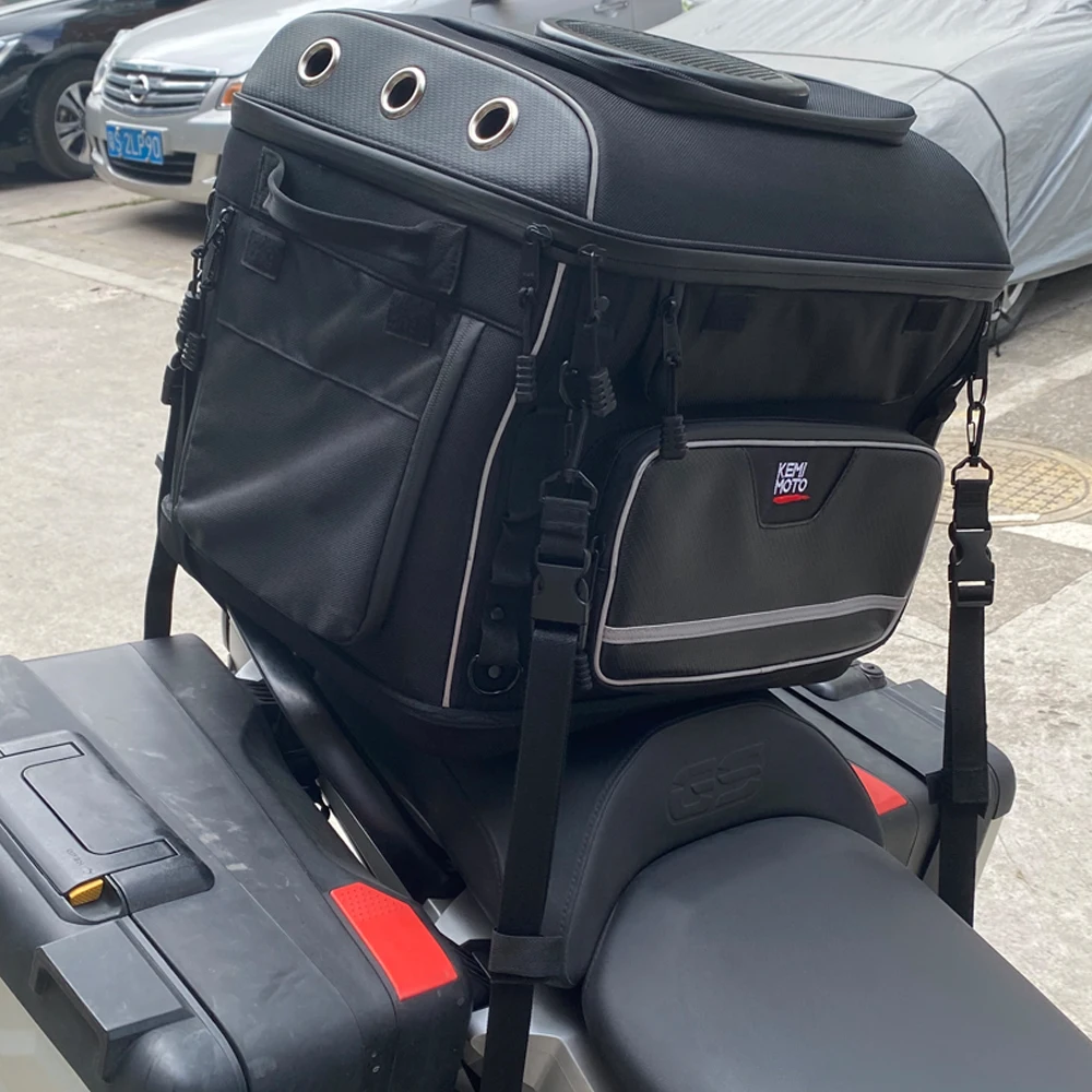 Motorrad-Haustiertaschen Hunde- und Katzen-Transporttasche für Street Glide Road King mit Beifahrersitz oder Gepäckträger Touring Trike Modelle – Detail 27