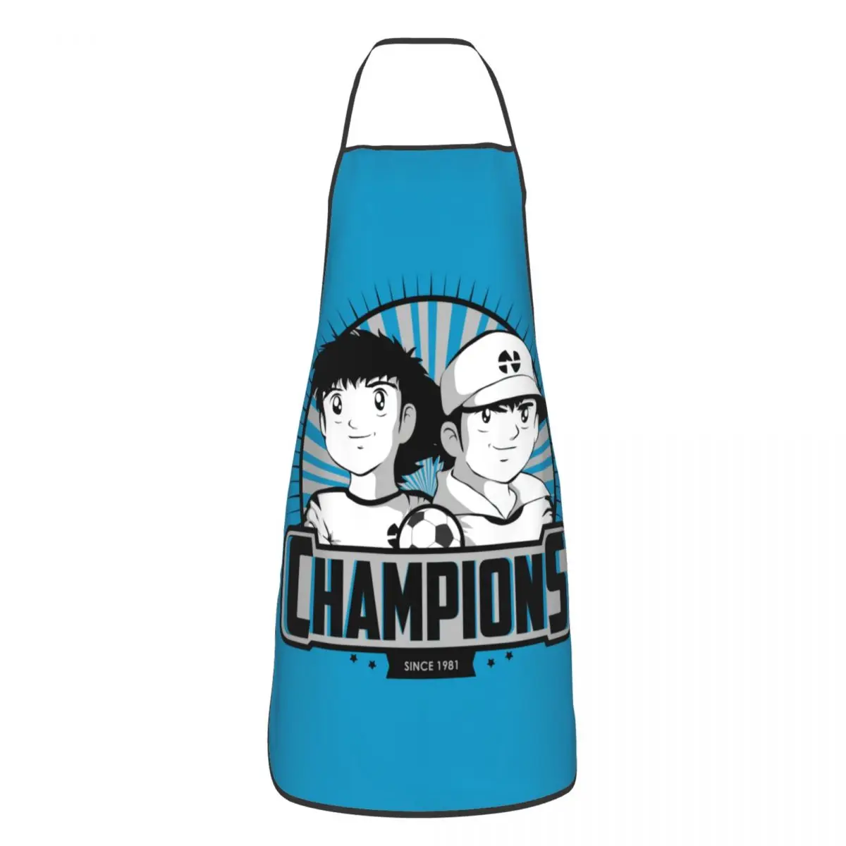 Fashion Captain Tsubasa Funny Apron Japan Footballer Anime  Unisex Kitchen Chef Bib Tablier Cuisine Cooking Baking Gardening