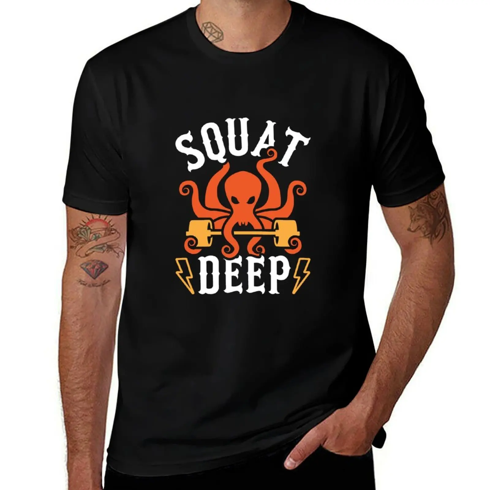 Squat Deep Kraken Classic T-Shirt t shirt man casual T-Shirt