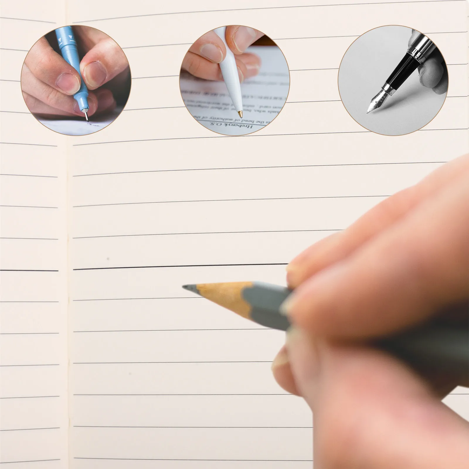 A6 Refill Papers Notebook Replacement Lined Bound Papers for Notebook Cover Planner Inserts Professional Writing Note Supplies