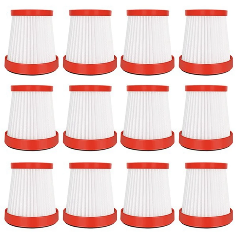 12Pcs Replacement Filter For Xiaomi Deerma VC01 Handheld Vacuum Cleaner Accessories HEPA Filters Home Aspirator Parts