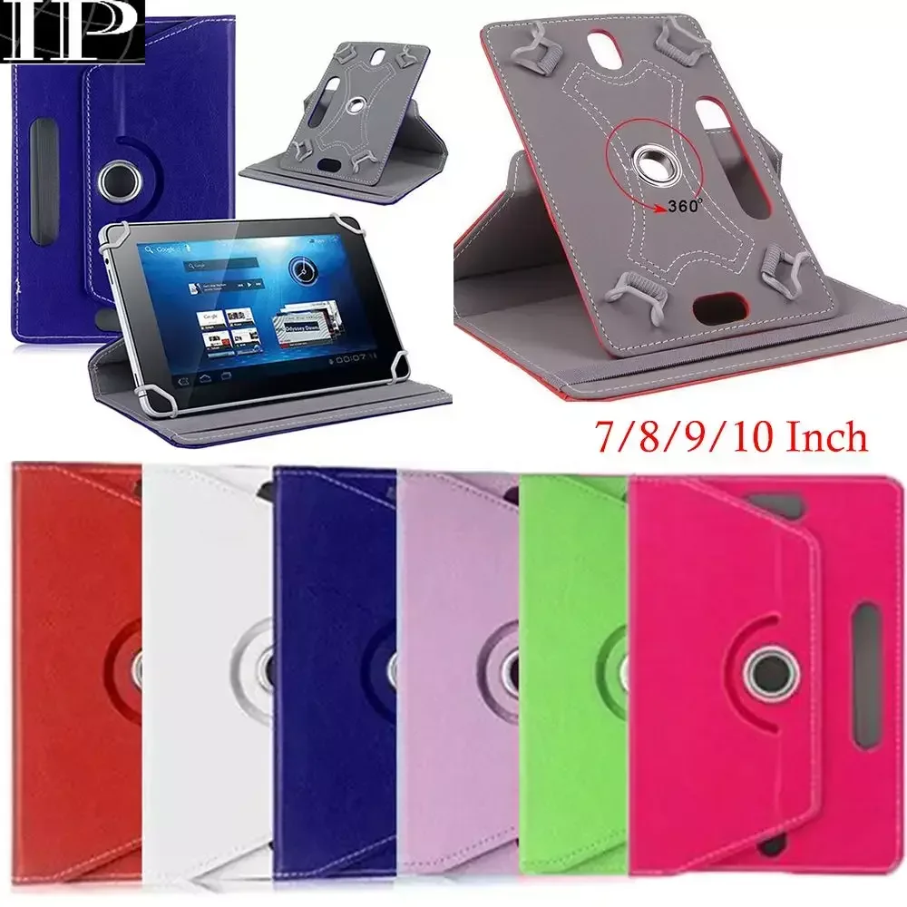 

360 Degree Rotating Universal Tablet Case PU Leather Cover For Samsung Galaxy Tab 7 8 9 10.1 inch Android Tablet PC