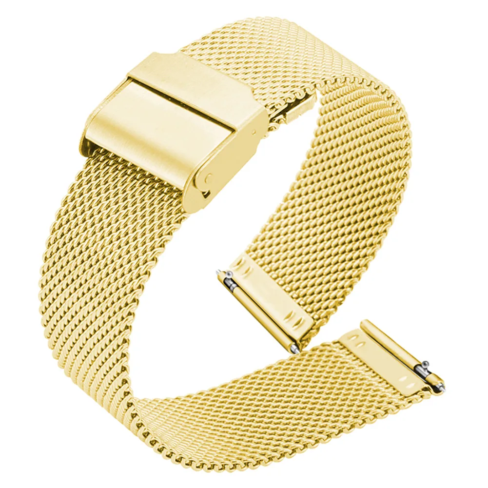Precise and Symmetrical Buckle and Firm and Stable Fitting Our Milanese Loop Smart Watch Band In Ten Different Sizes