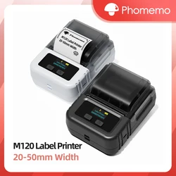 Phomemo M120 Portable Label Printer Mini Thermal Self-Adhesive Sticker Printer for Mobile Pocket Tag Price Home Label Printing