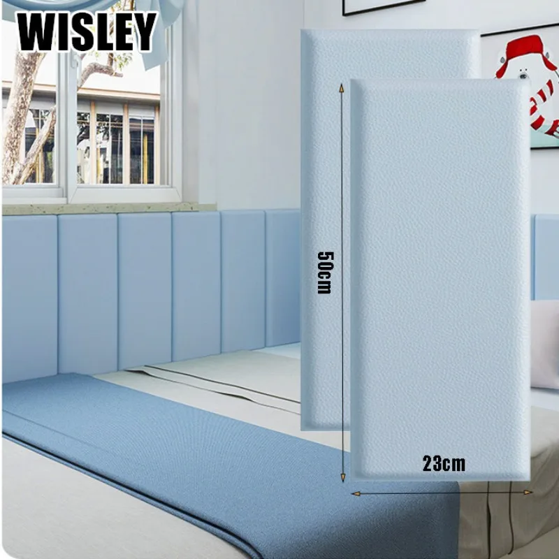 

Bed Surrounding Soft Cover Headboard Anti-collision 3d Self-adhesive Wall Sticker Tatami Baby Backrest Bedroom Background Pad
