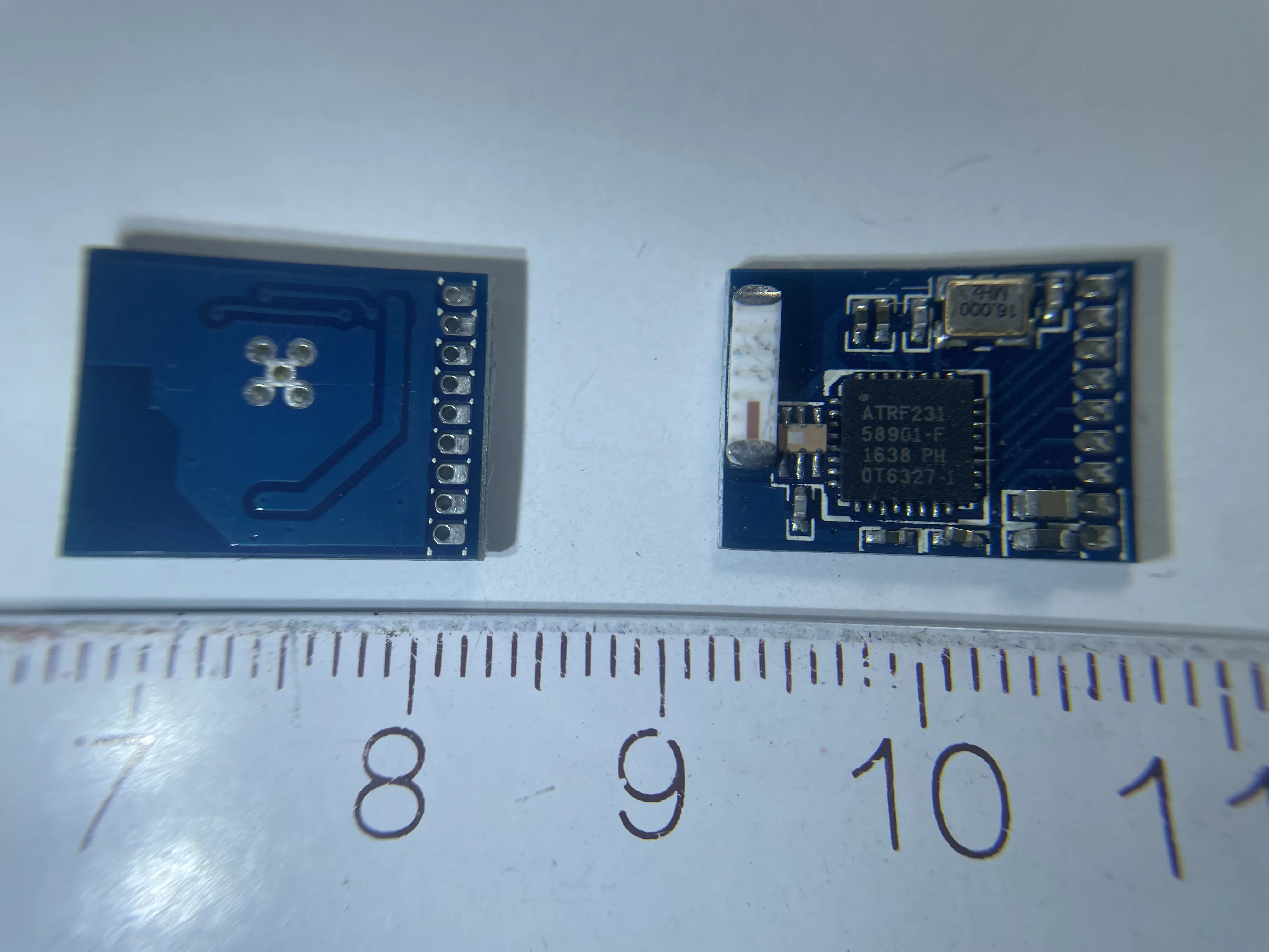 Lote de 3 unidades de oscilador de cristal 16.000, AT86RF231-ZU, módulo RF, ATRF231, sin soporte técnico