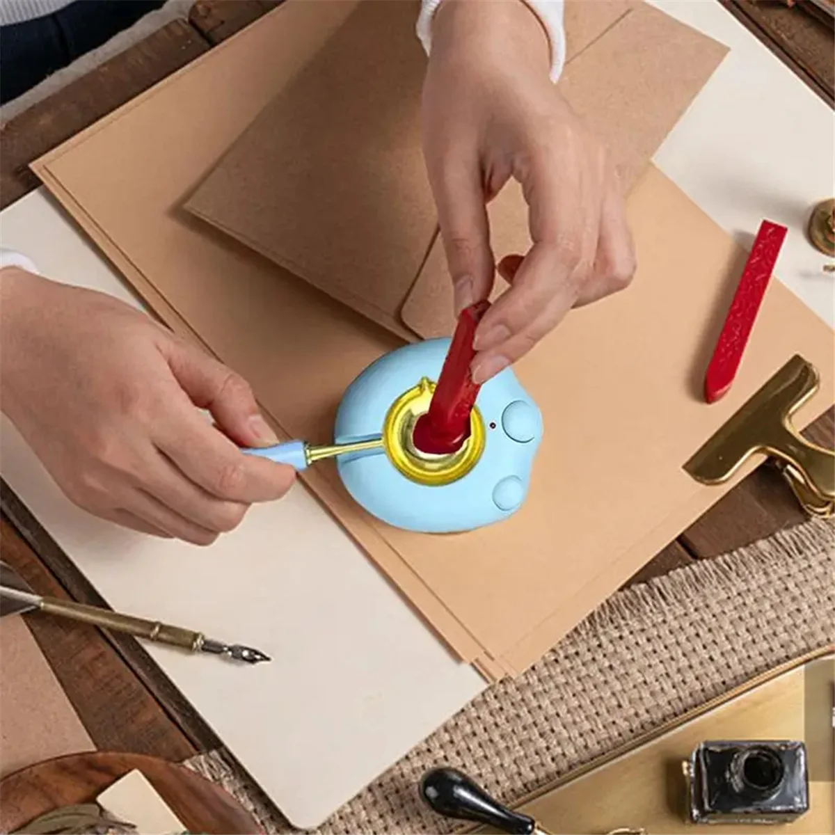 Conjunto de selo de cera criativo kit de cera de vedação cera de vedação para embrulho de presente envelopes cartões decoração e casamento eua plug